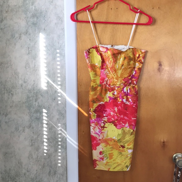 Strapless, silk JCrew dress (worn once!) - Picture 1 of 4